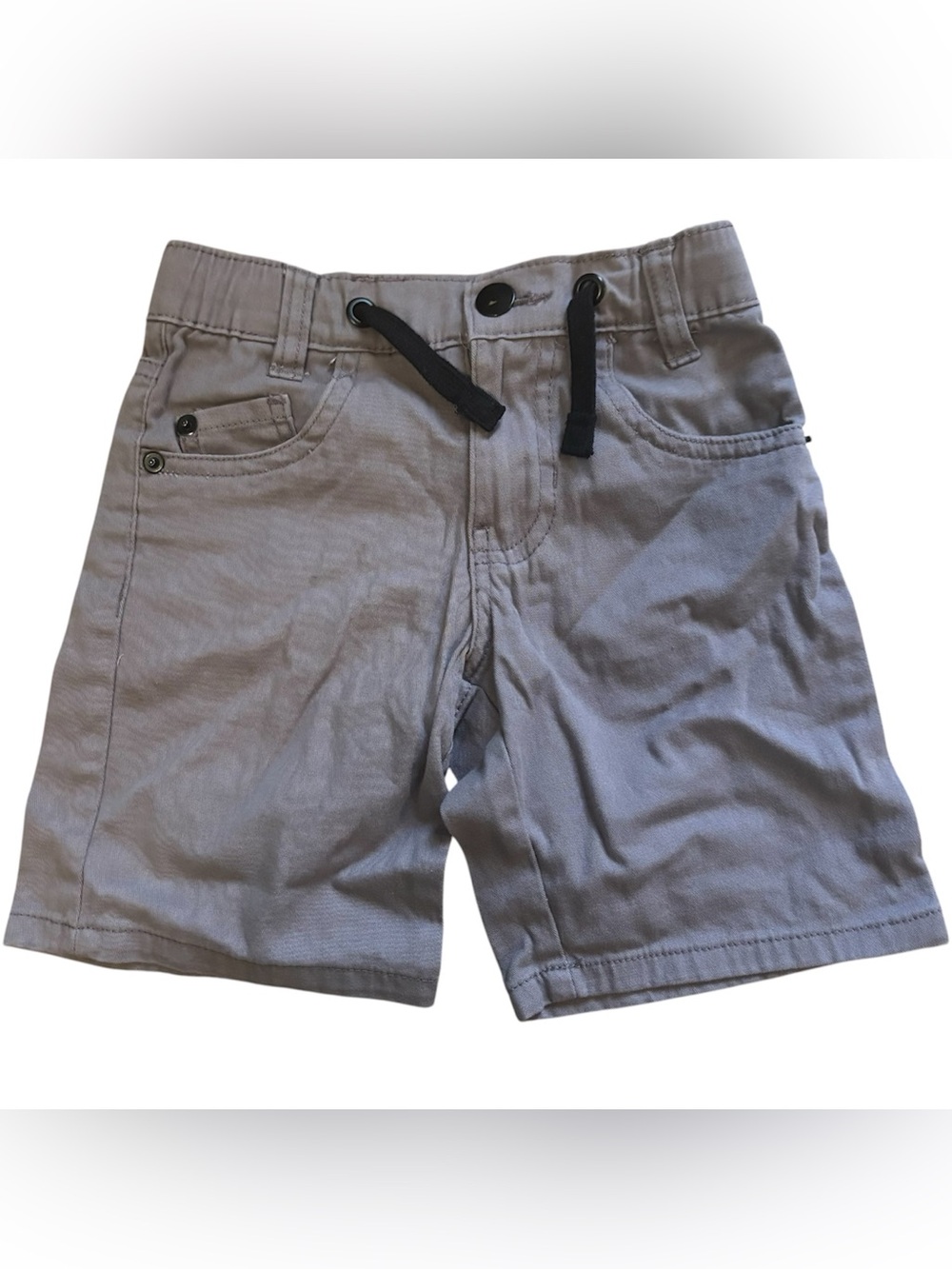 Street Rules Boys Size 5 Chino Shorts Gray Drawstring Waist